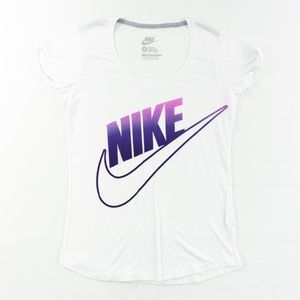 Nike Logo U Neck T Shirt